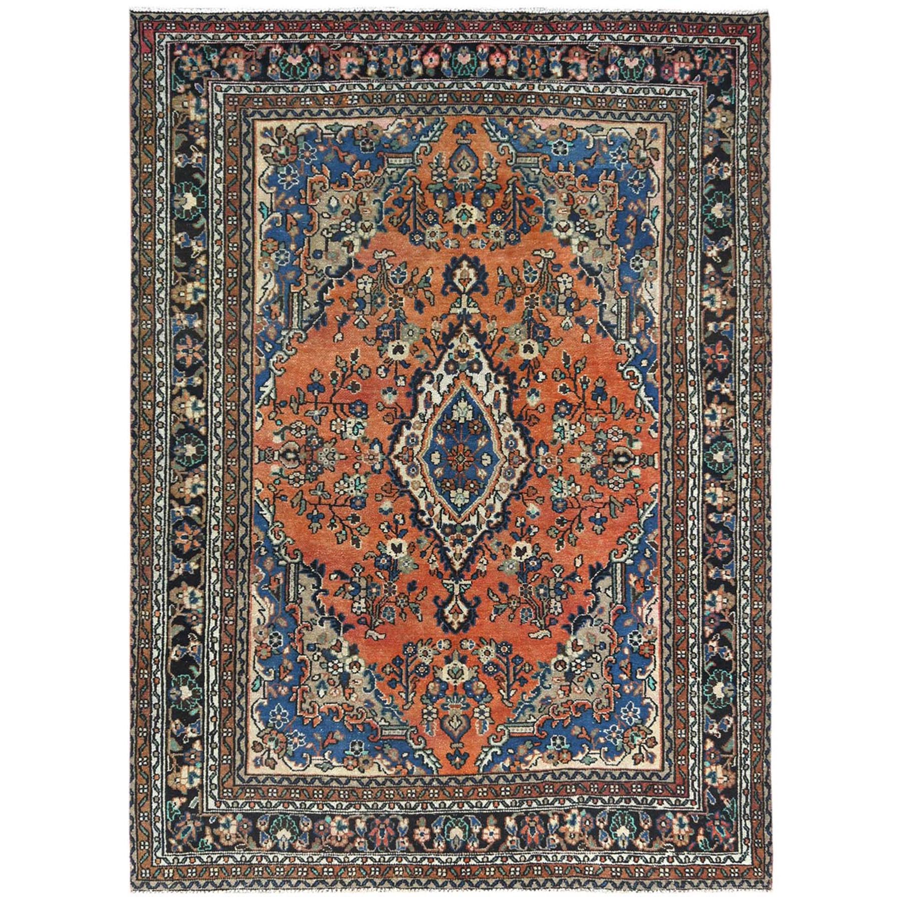 Overdyed & Vintage Rugs LUV730521